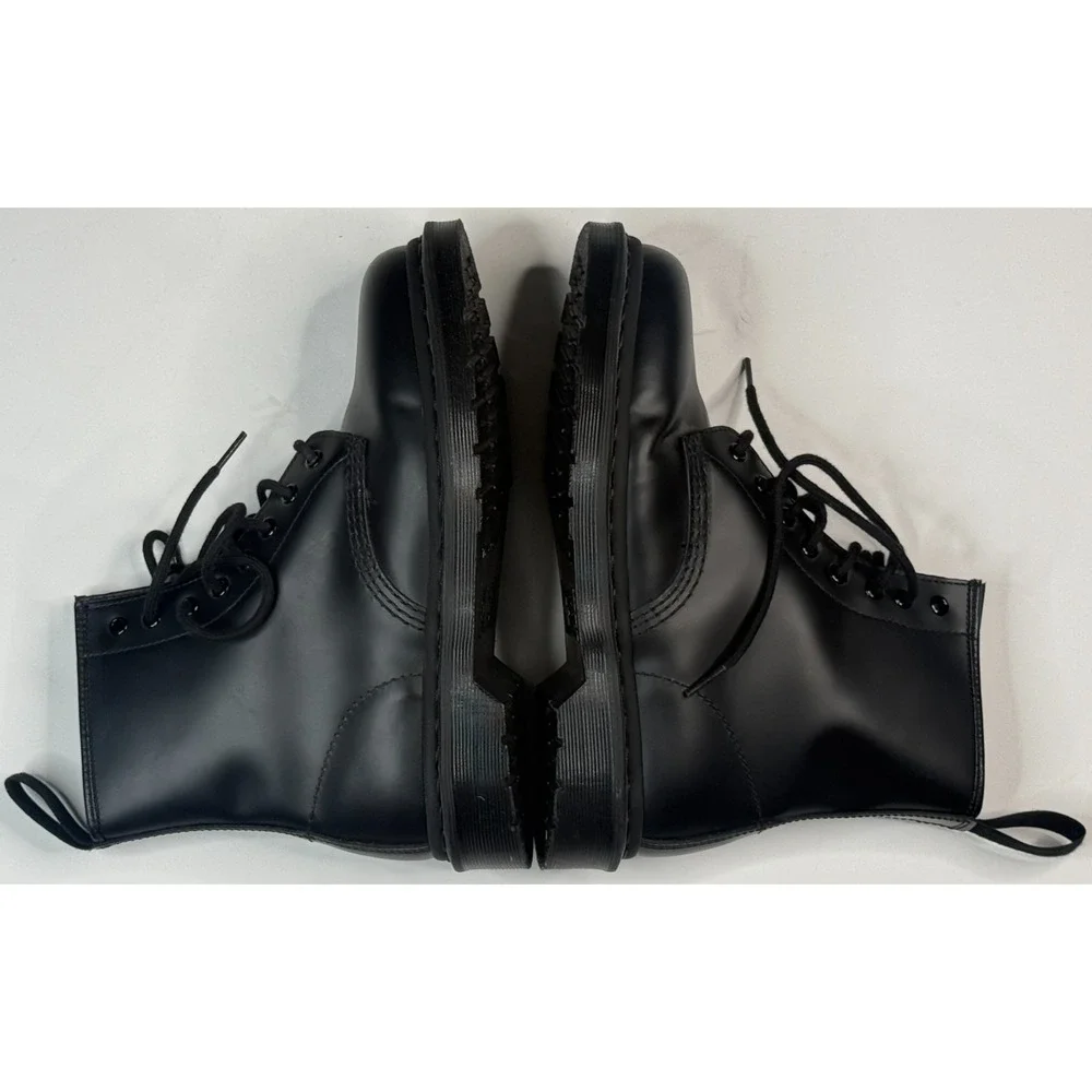 Dr.‎ Martens 1460 Mono Men's Black Mono Smooth Lace Up Boots Size 8M